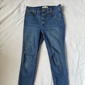 Madewell 9" Mid-Rise Skinny Jeans Size 27